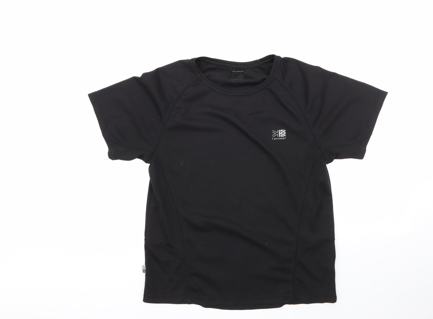 Karrimor Mens Black  Polyester  T-Shirt Size S Round Neck