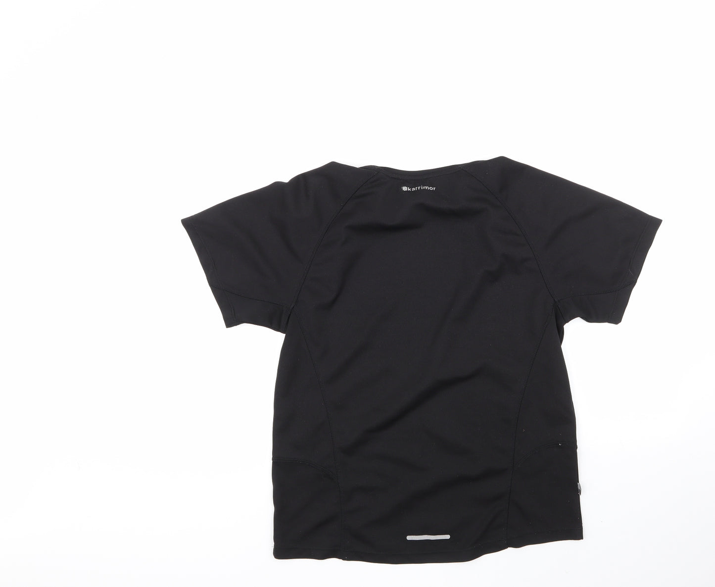 Karrimor Mens Black  Polyester  T-Shirt Size S Round Neck
