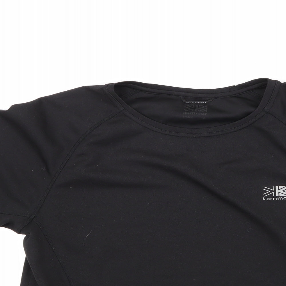 Karrimor Mens Black  Polyester  T-Shirt Size S Round Neck