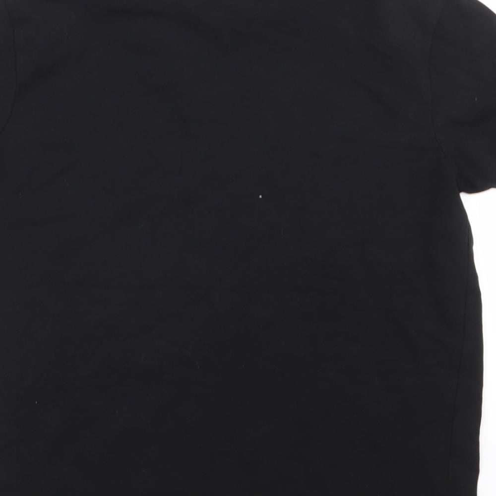 Primark Mens Black  Cotton  T-Shirt Size S Round Neck