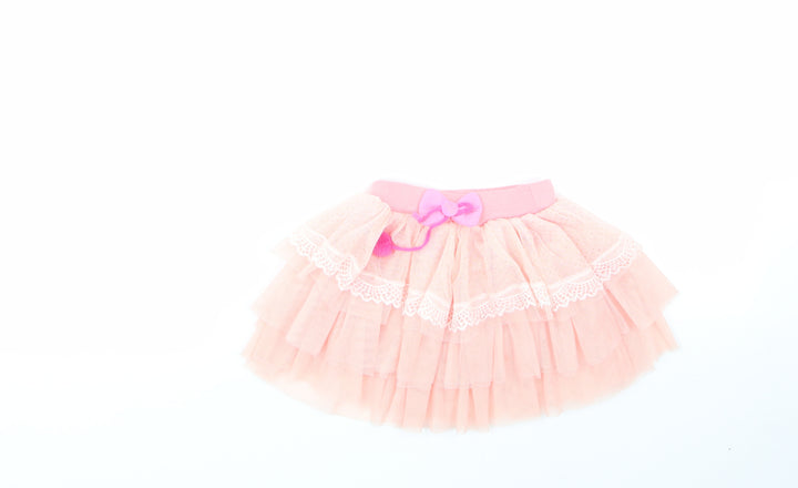 Preworn Pink 100% Viscose Flare Skirt