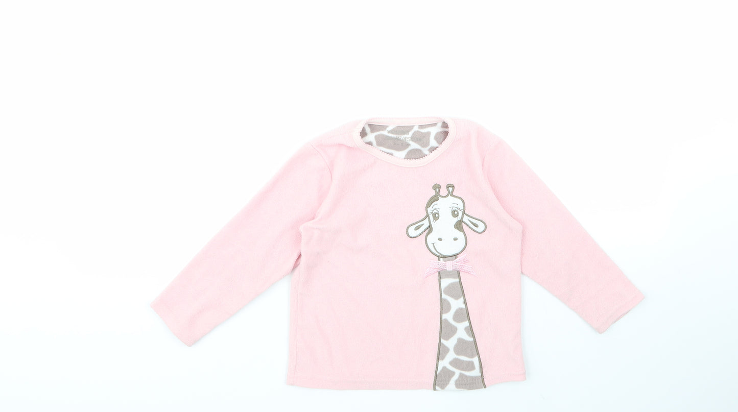 Young Dimension Girls Pink  100% Polyester Top Pyjama Top Size 4-5 Years