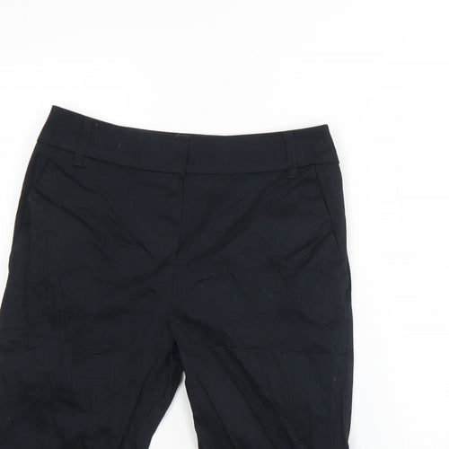 Preworn Womens Black  Polyester Culotte Shorts Size 30 in L15 in Regular Hook & Eye
