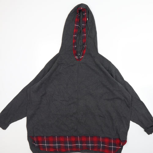 NEXT Womens Grey  Cotton Pullover Hoodie Size 10