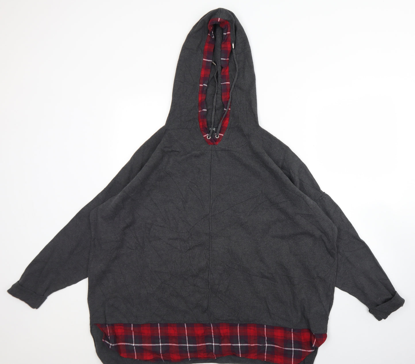 NEXT Womens Grey  Cotton Pullover Hoodie Size 10