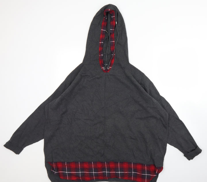 NEXT Womens Grey  Cotton Pullover Hoodie Size 10