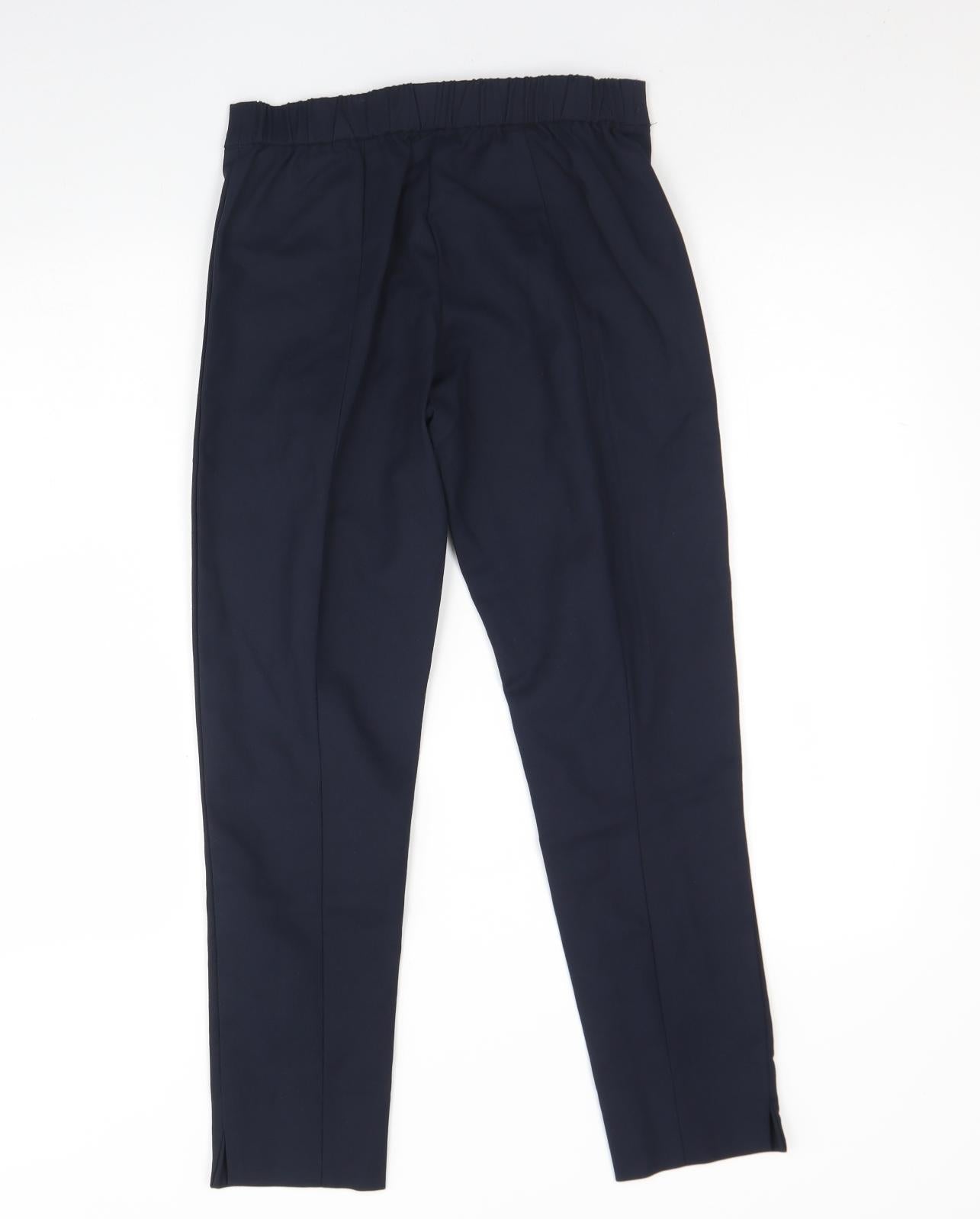 Preworn Womens Blue  Cotton Trousers  Size S L26 in Regular