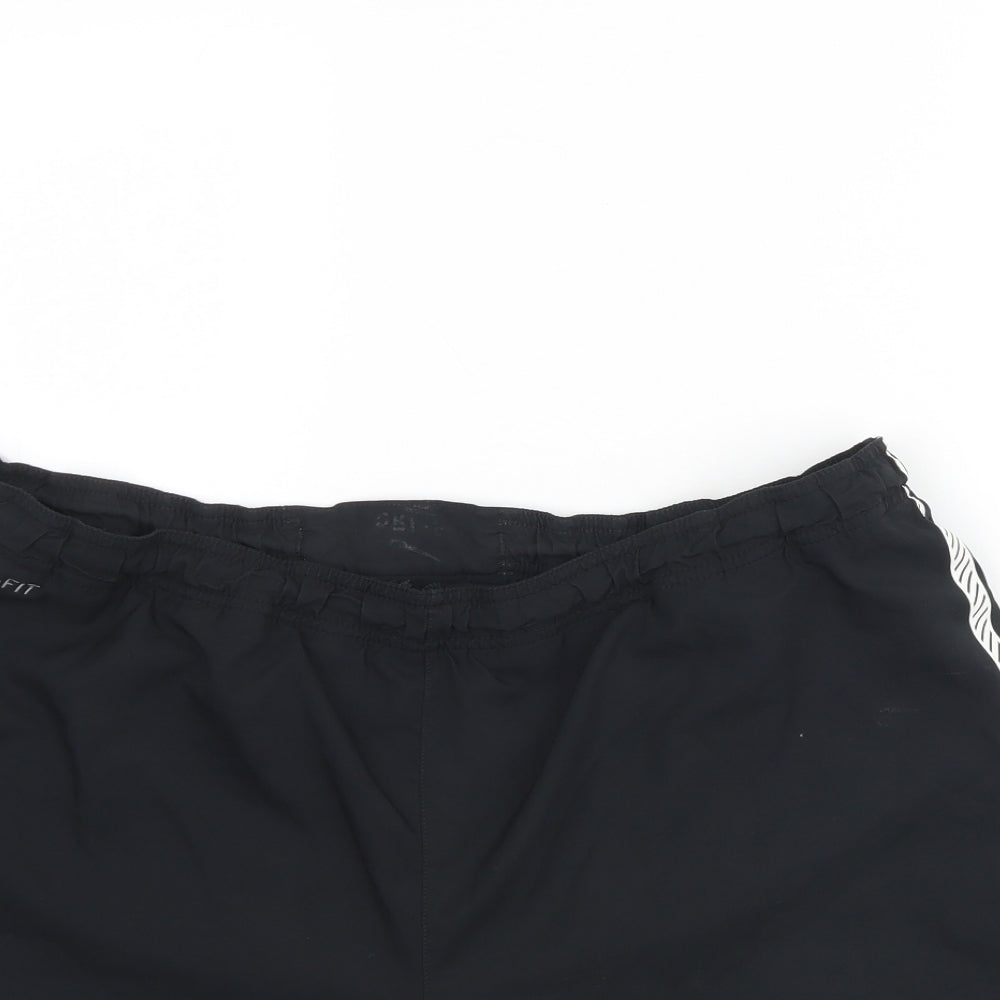 Nike Mens Black  Polyester Sweat Shorts Size L L6 in Regular  - Manchester united Football Club