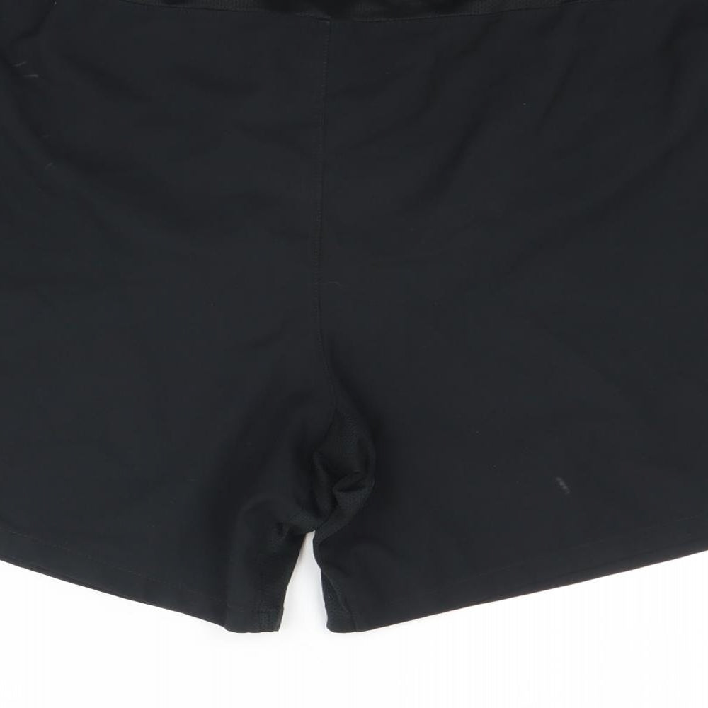 Nike Mens Black  Polyester Sweat Shorts Size L L6 in Regular  - Manchester united Football Club