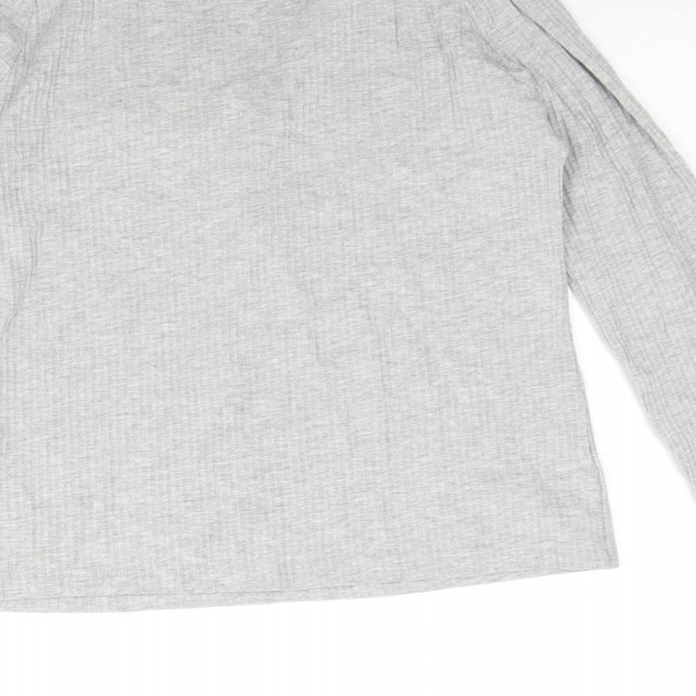 Love to lounge  Womens Grey Solid Cotton Cami Pyjama Top Size L