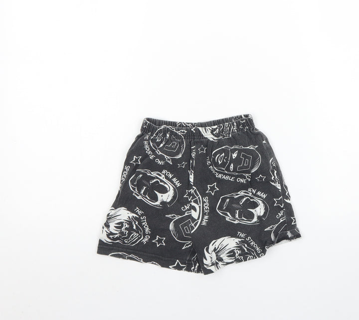 Mavel Boys Grey Spotted Cotton  Pyjama Pants Size 6 Years   - Marvel