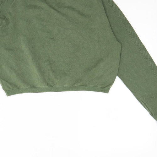 Workout Girls Green  Polyamide Basic T-Shirt Size 14 Years Round Neck
