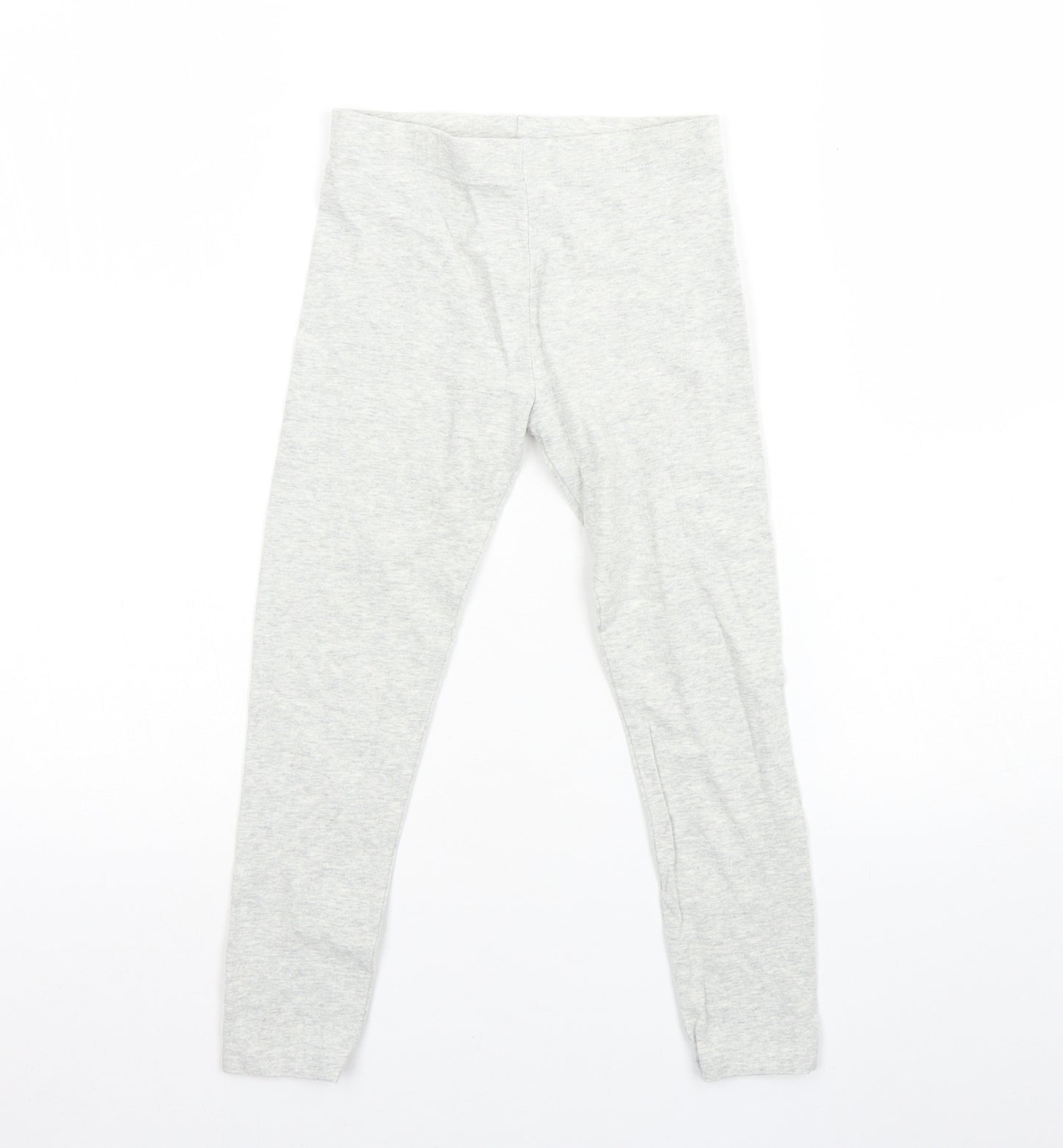 NEXT Girls Grey  Cotton Capri Trousers Size 7 Years  Regular