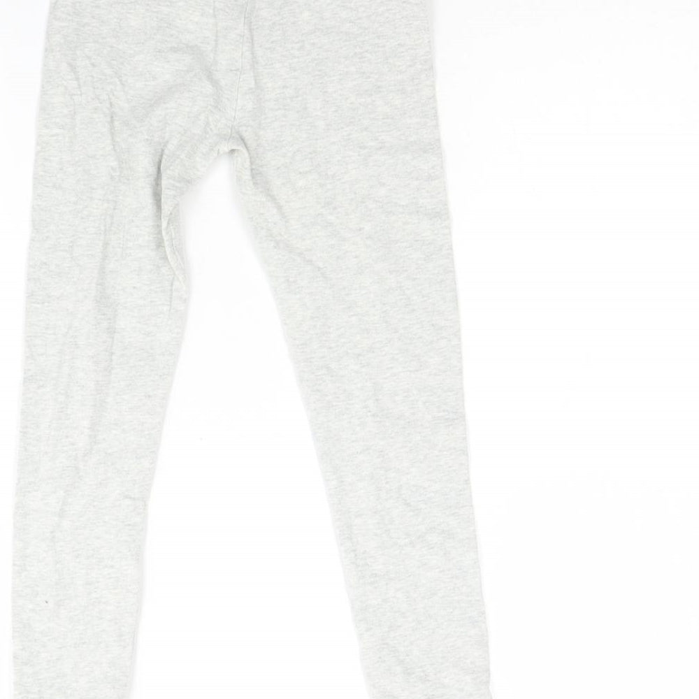 NEXT Girls Grey  Cotton Capri Trousers Size 7 Years  Regular