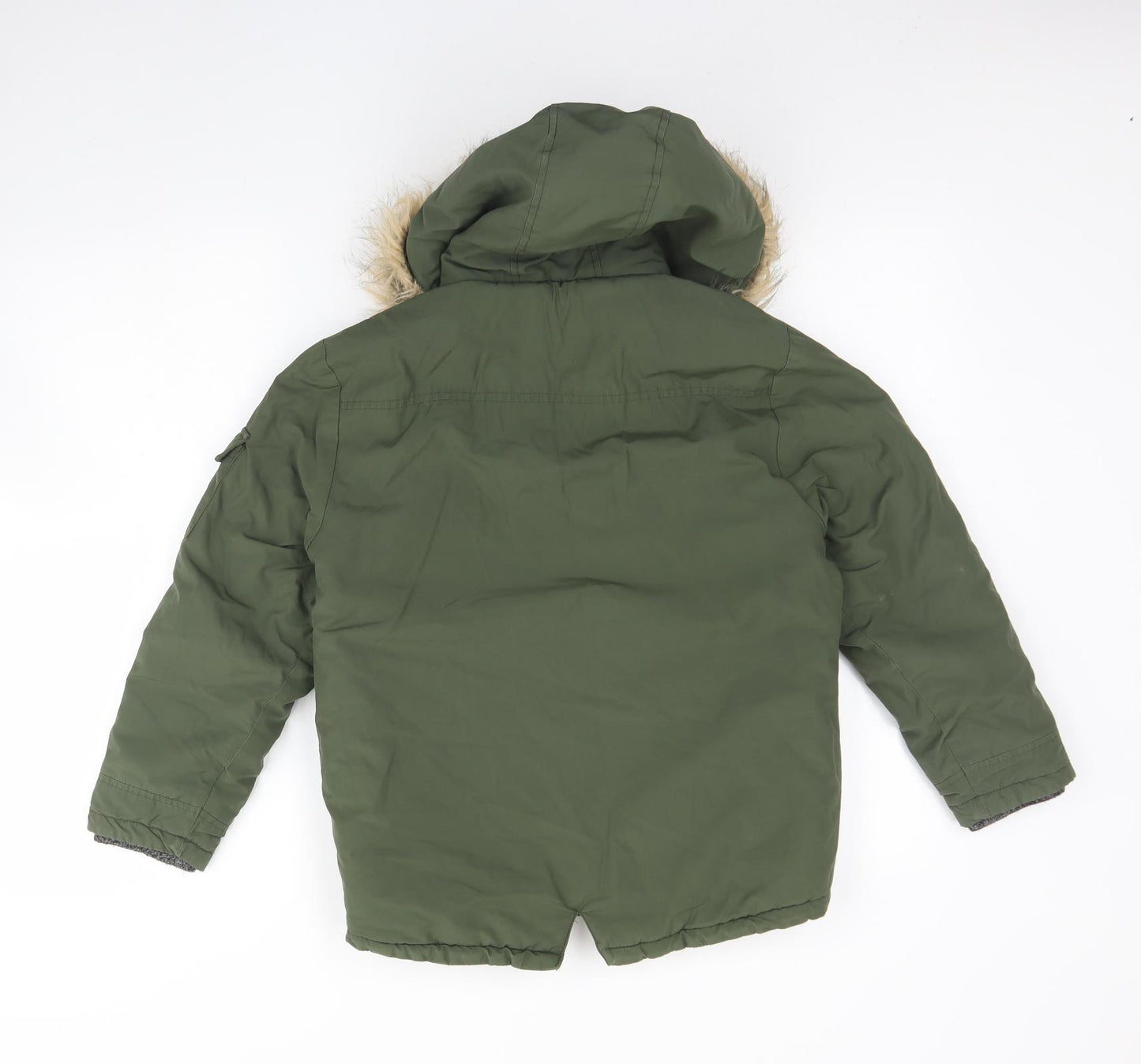 George Boys Green   Rain Coat Coat Size 9 Years  Zip