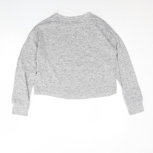 Netflix Womens Grey Round Neck  Viscose Pullover Jumper Size XS   - Sex education