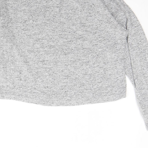 Netflix Womens Grey Round Neck  Viscose Pullover Jumper Size XS   - Sex education