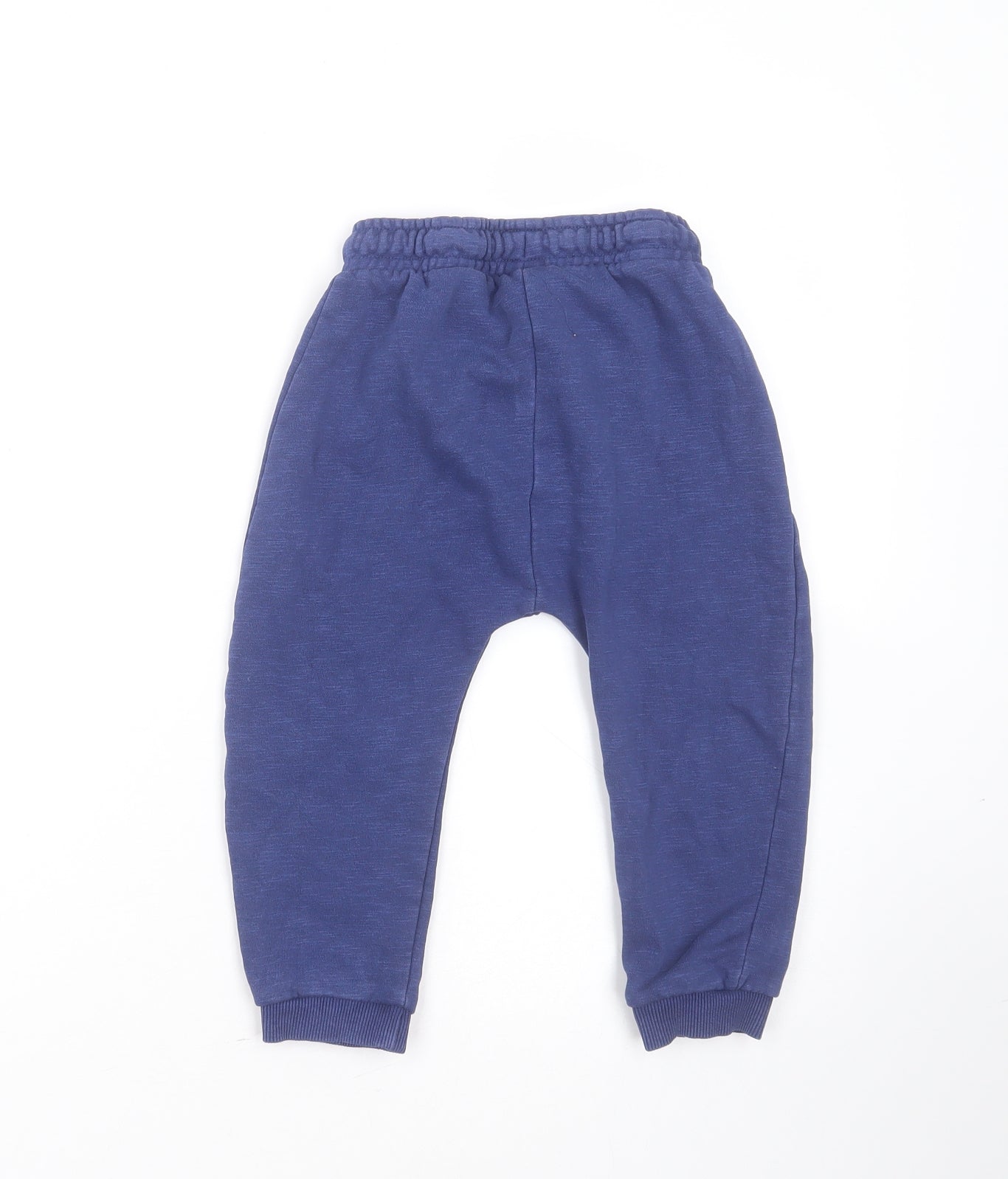 George Boys Blue  Cotton Jogger Trousers Size 2-3 Years  Regular