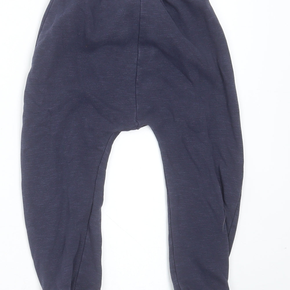 George Boys Blue  Cotton Jogger Trousers Size 2-3 Years  Regular
