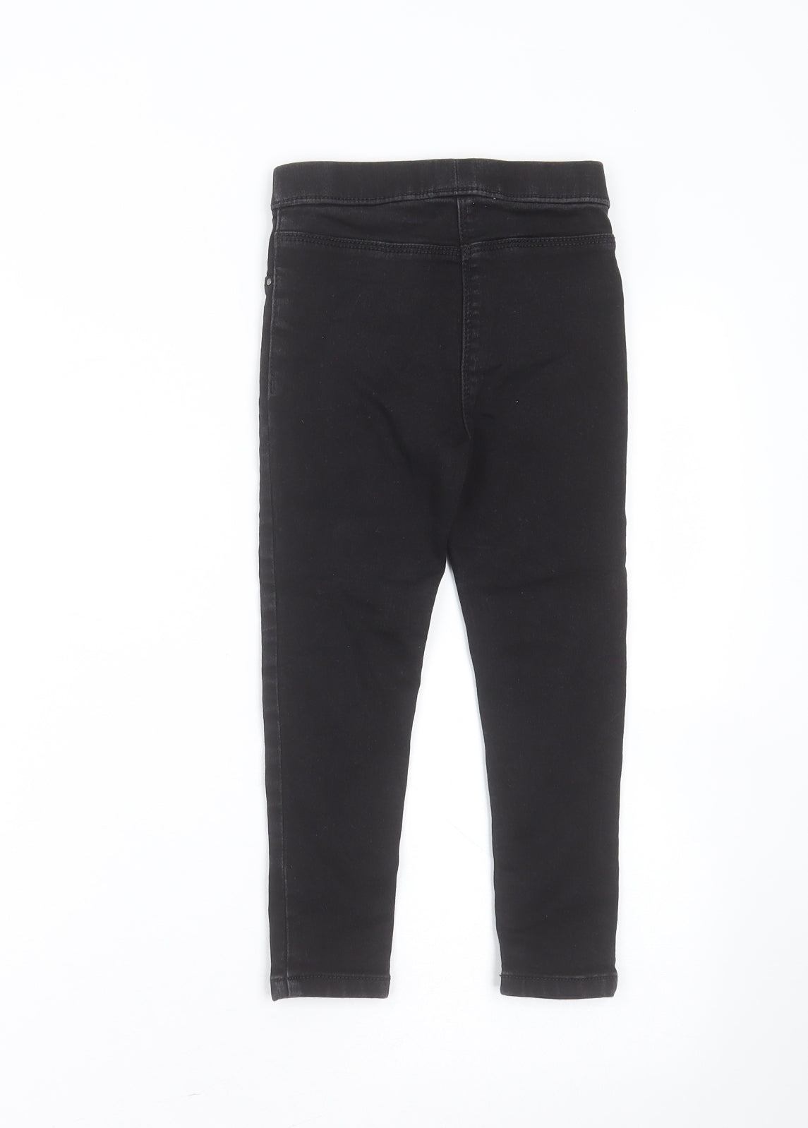 George Girls Black  Cotton Jegging Jeans Size 4-5 Years  Extra-Slim