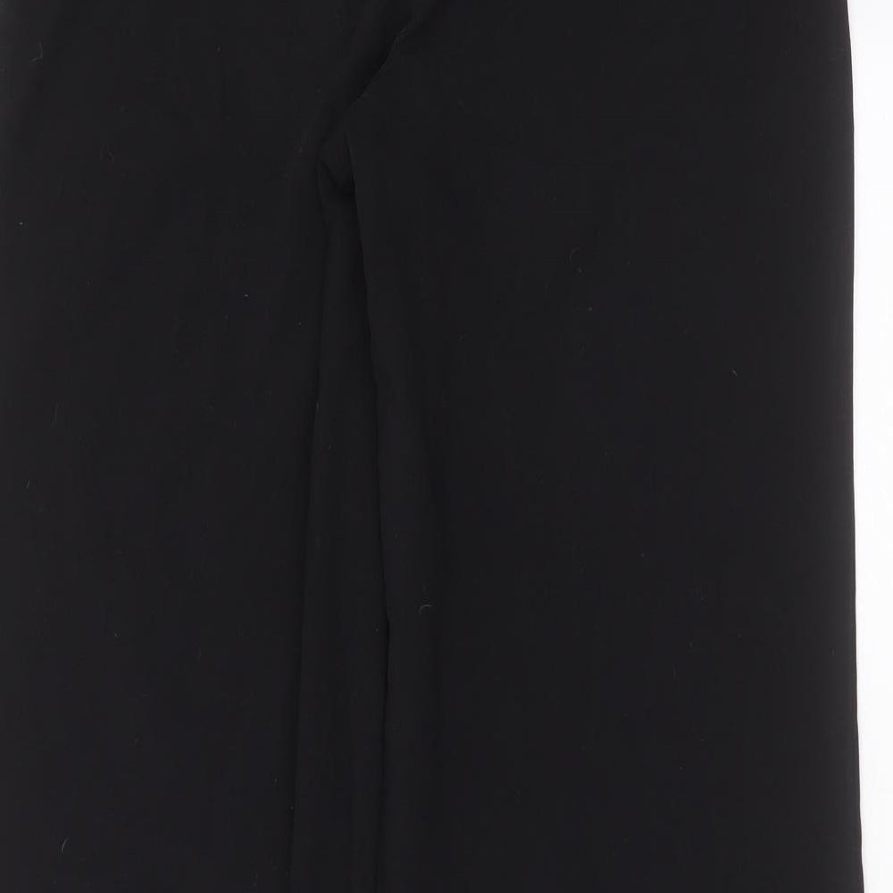 Kaleidoscope Womens Black  Polyester Trousers  Size 12 L28 in Regular Zip