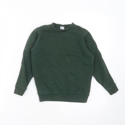 TU Boys Green  Cotton Pullover Sweatshirt Size 4 Years   - school