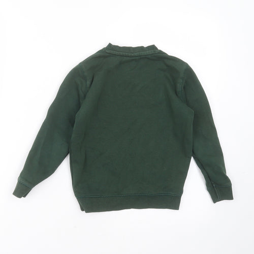 TU Boys Green  Cotton Pullover Sweatshirt Size 4 Years   - school