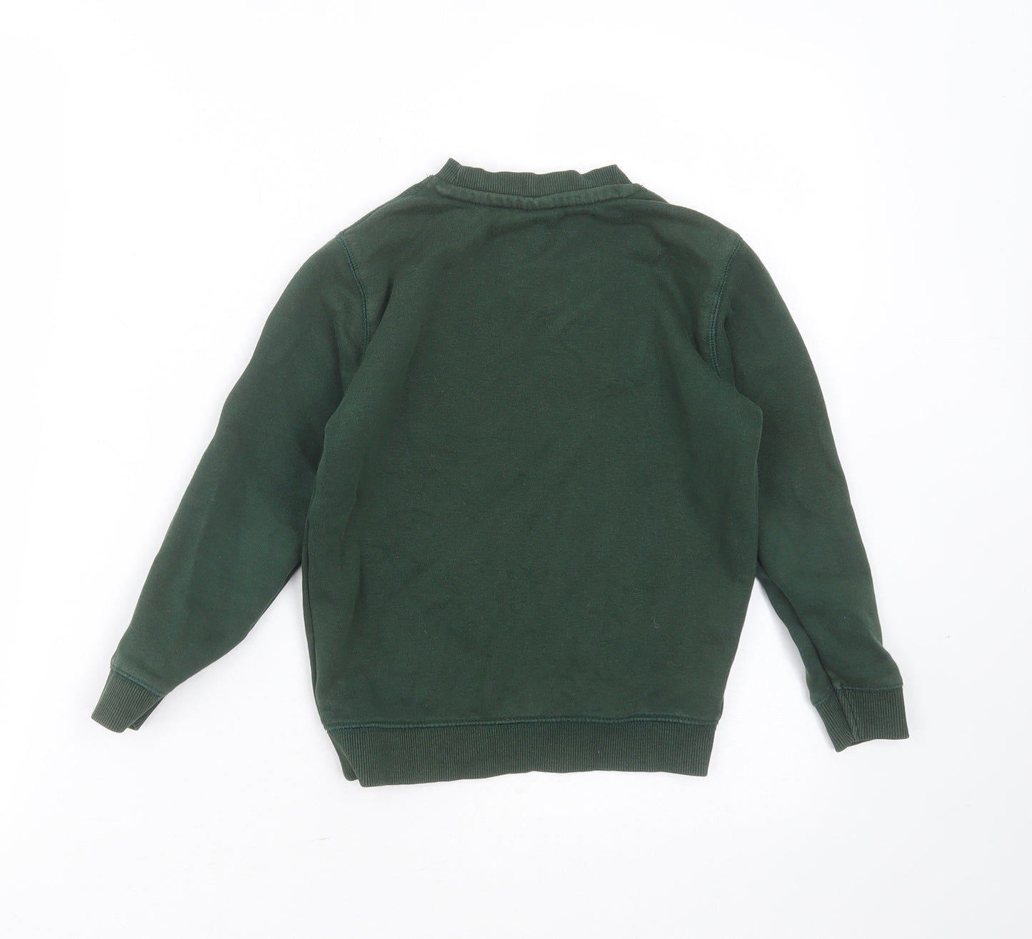 TU Boys Green  Cotton Pullover Sweatshirt Size 4 Years   - school