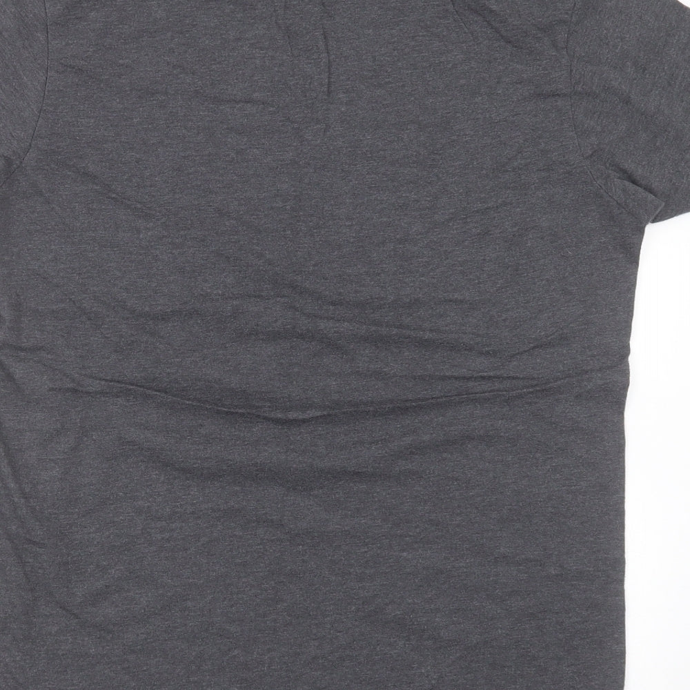 Cedar Wood State Mens Grey  Cotton  T-Shirt Size M Round Neck