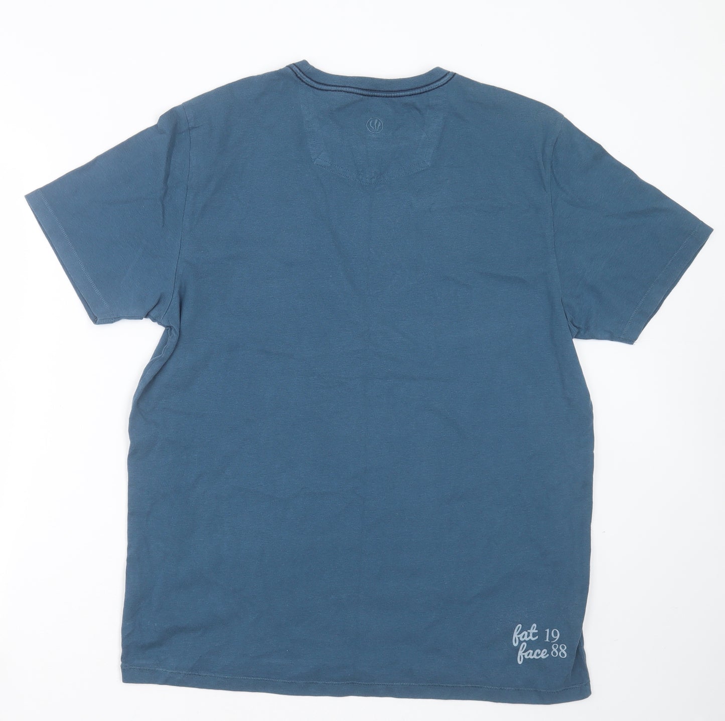 Fat Face Mens Blue  Cotton  T-Shirt Size M Round Neck  - boots