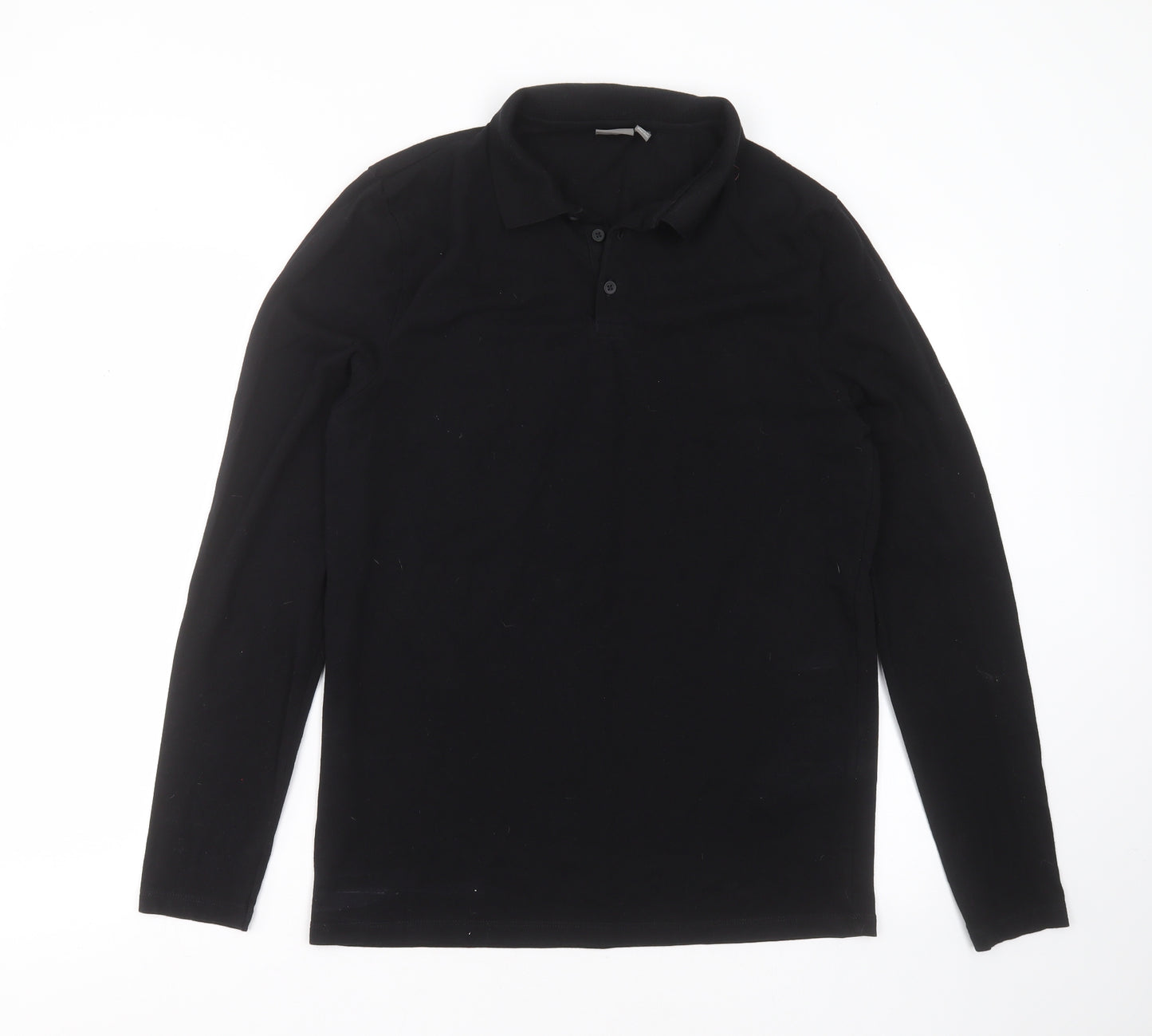 ASOS Mens Black  Cotton  Polo Size XL Collared
