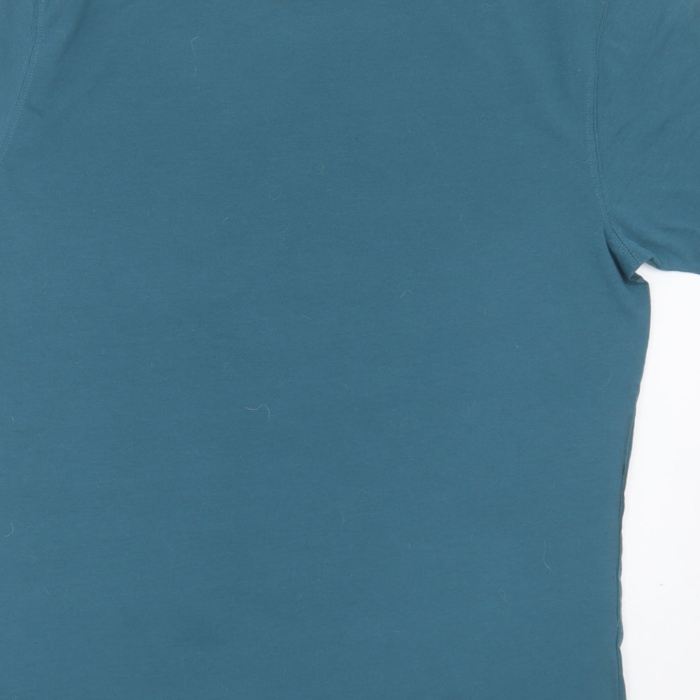 Firetrap Mens Green  Polyester  T-Shirt Size XL Round Neck