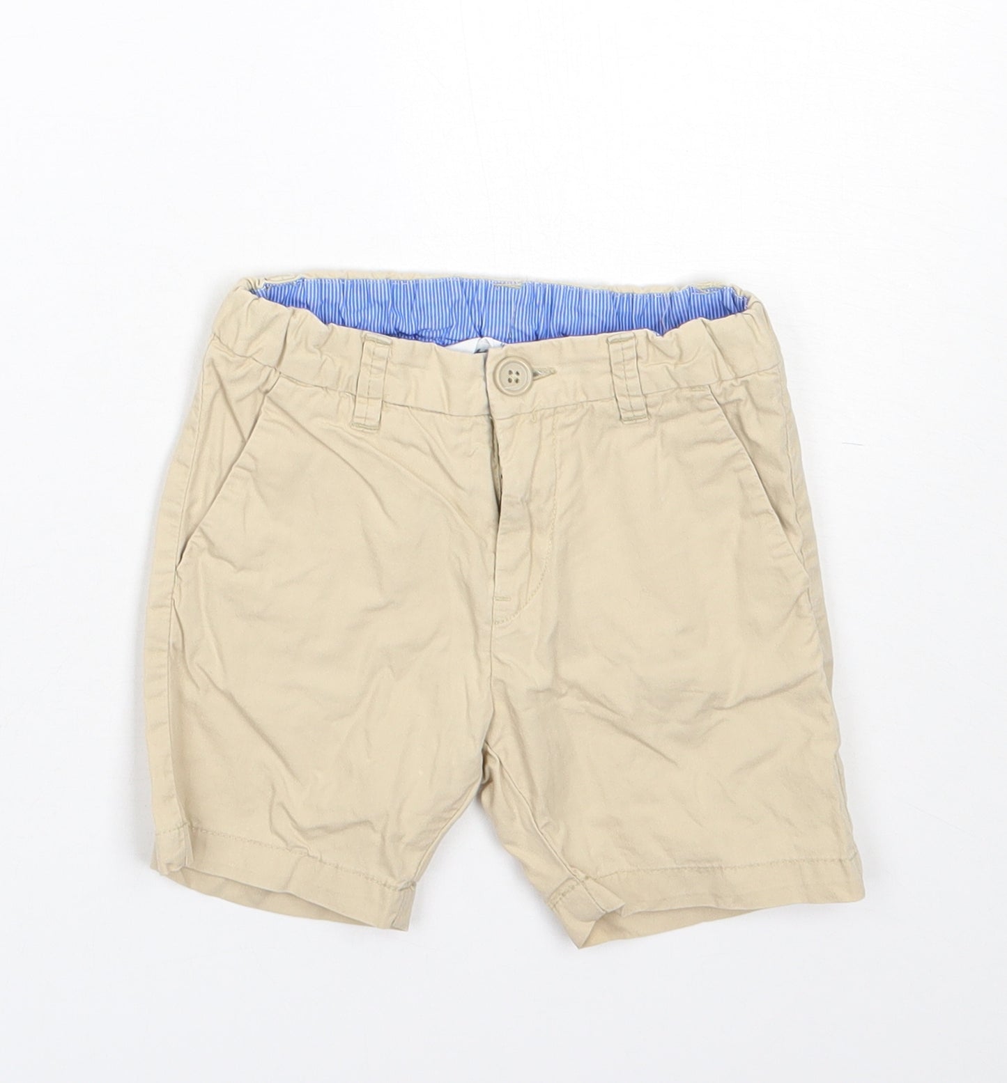 H&M Boys Beige  Cotton Cropped Trousers Size 18-24 Months