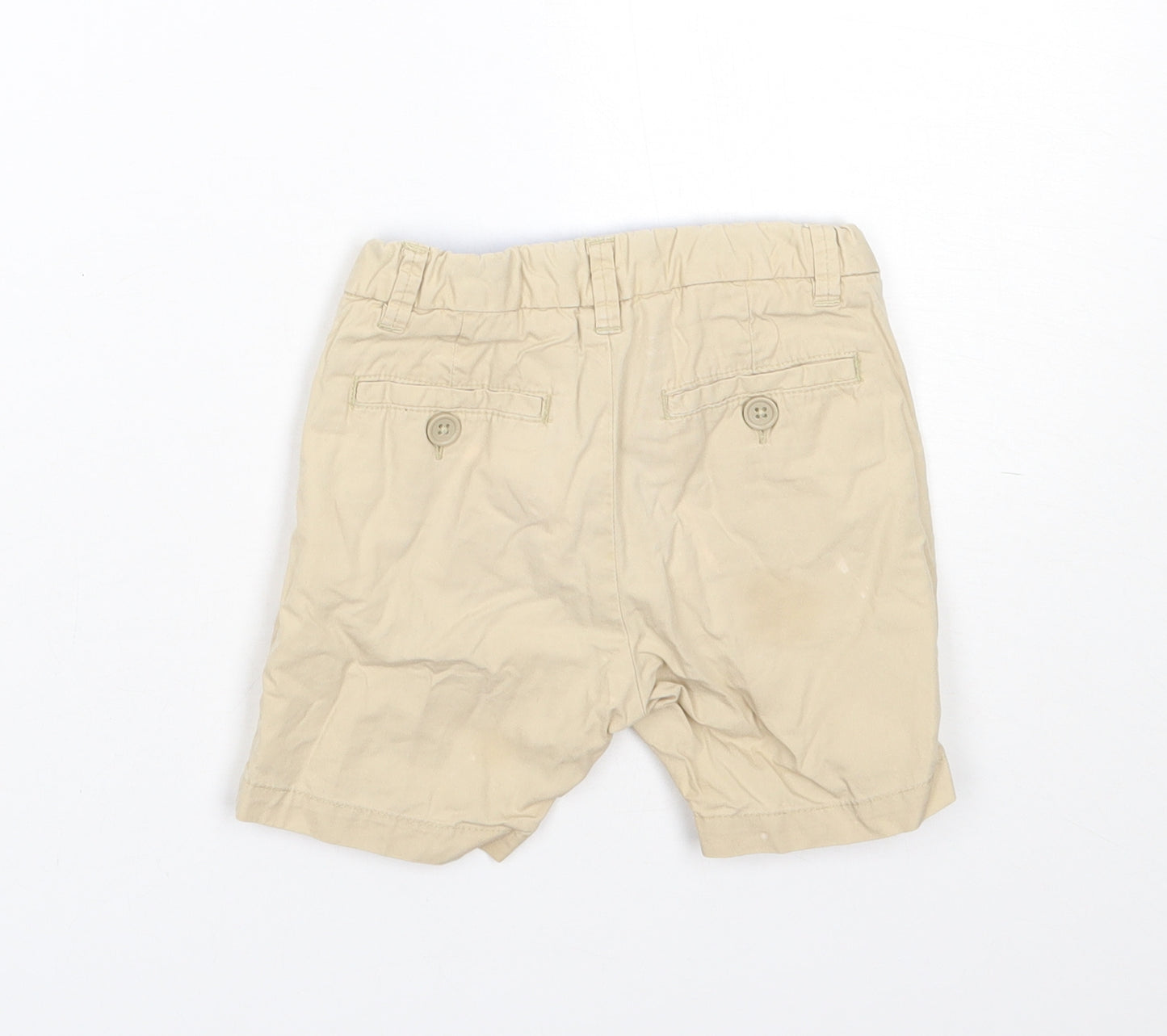H&M Boys Beige  Cotton Cropped Trousers Size 18-24 Months