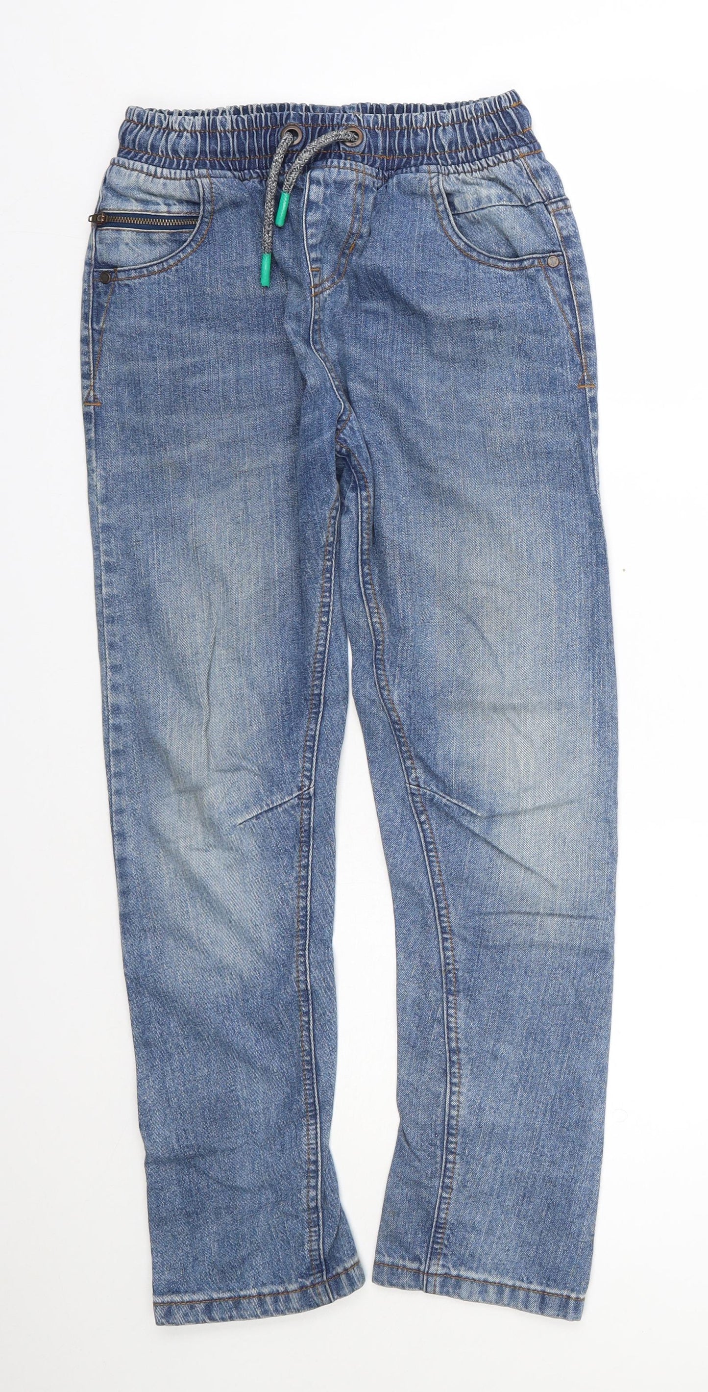 NEXT Boys Blue  Cotton Straight Jeans Size 11 Years  Regular