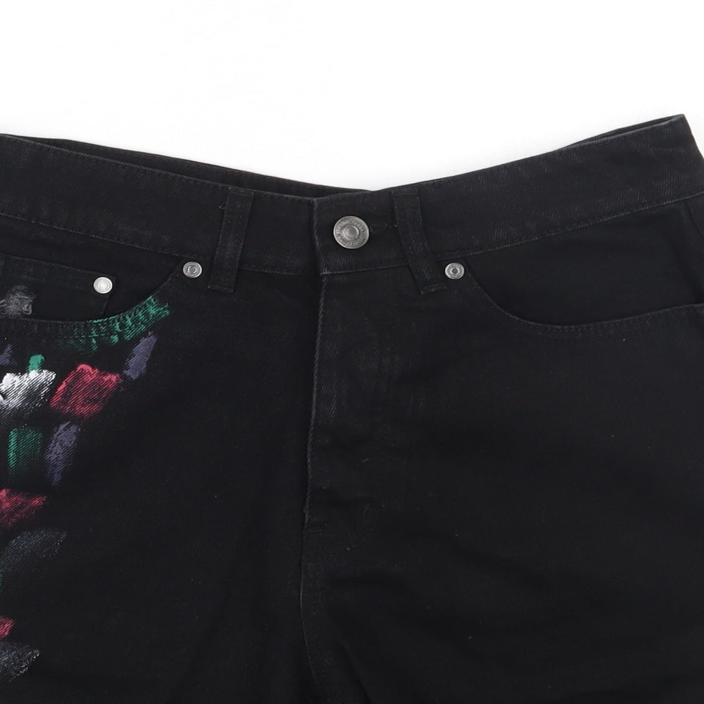 Boohoo MAN Mens Black  Cotton Bermuda Shorts Size 30  Regular