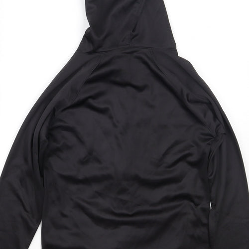 Leisure Club Boys Black  Polyester Full Zip Hoodie Size 9-10 Years  Zip