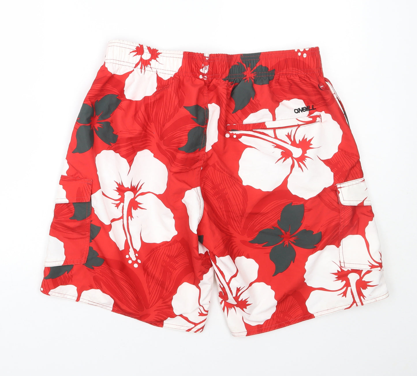 O'niell Mens Red Floral Polyester Athletic Shorts Size L L8 in Regular