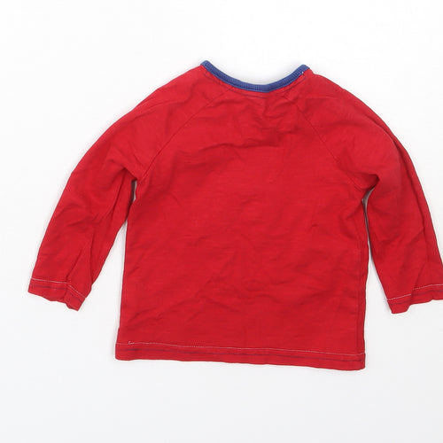 George Boys Red  Cotton Cami Pyjama Top Size 6-9 Months   - Disney Christmas
