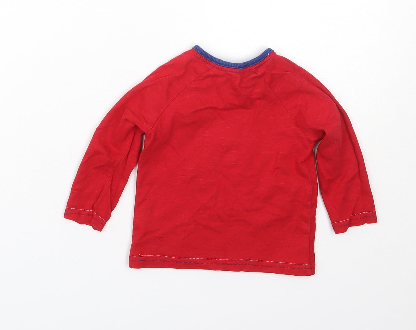 George Boys Red  Cotton Cami Pyjama Top Size 6-9 Months   - Disney Christmas