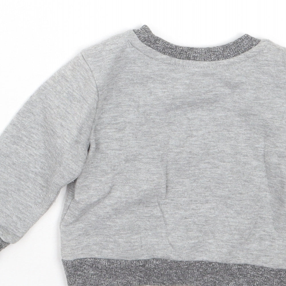 Primark Baby Grey  Polyester Cami Pyjama Top Size 9-12 Months   - Christmas
