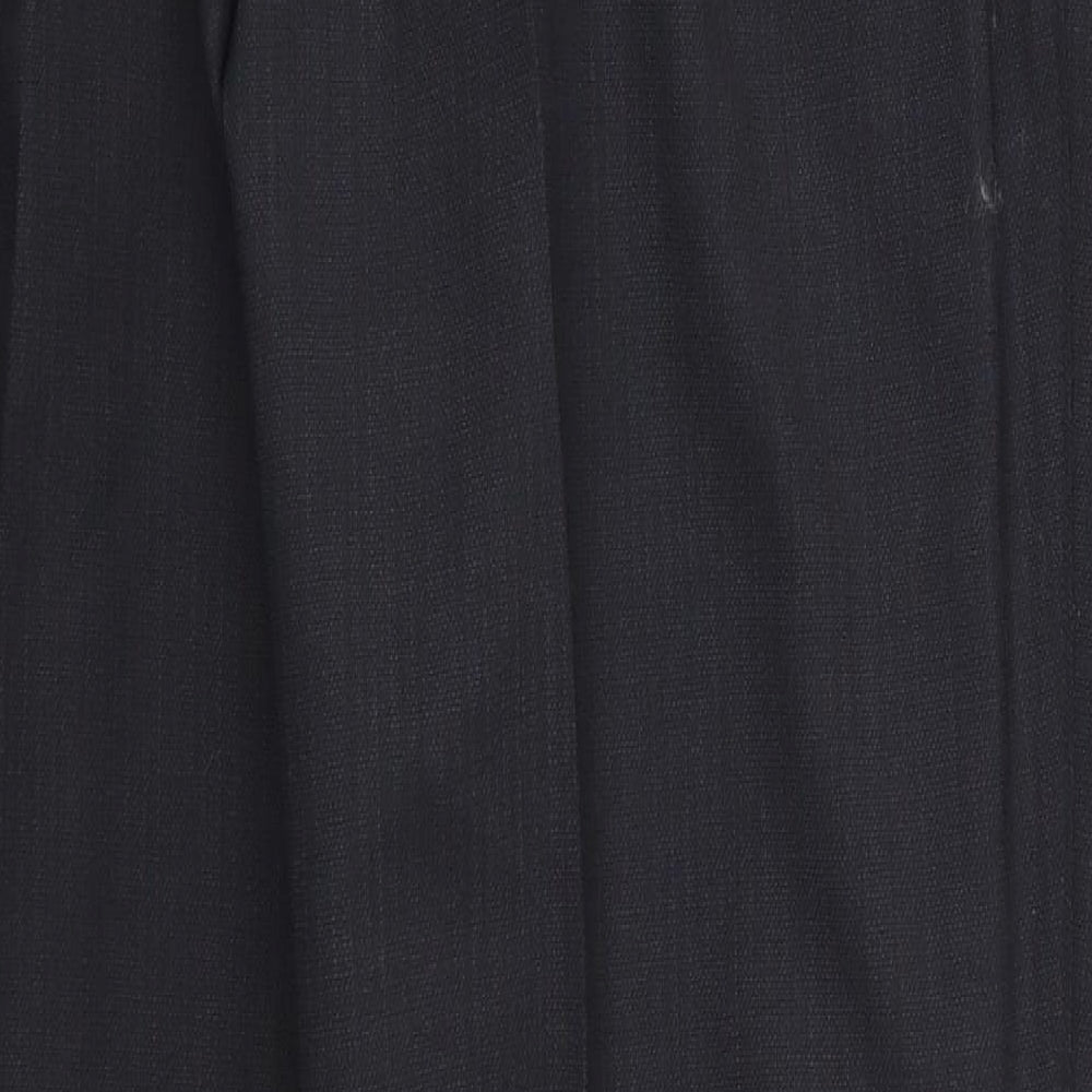NEXT Mens Black  Wool Trousers  Size 38 L31 in Regular