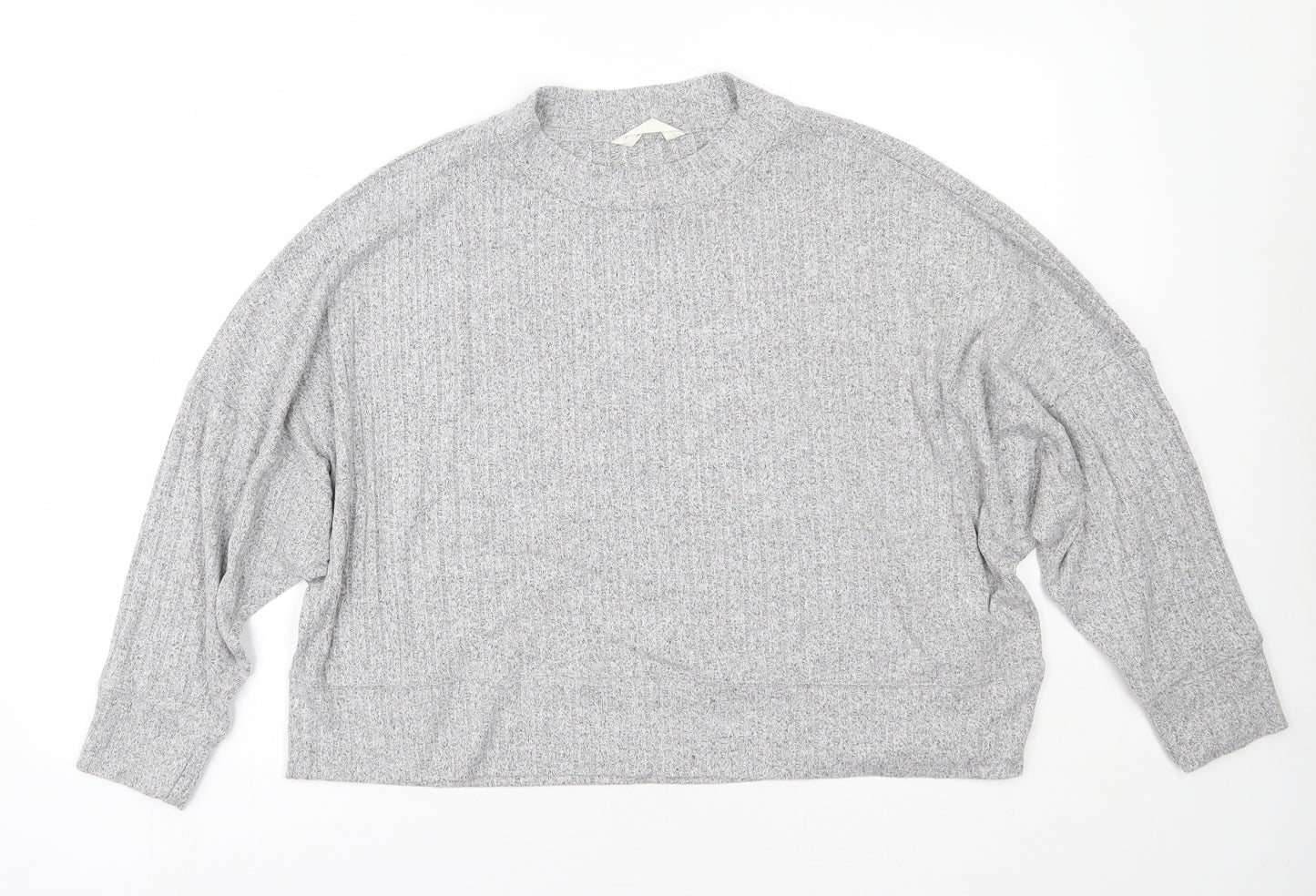 M&S Womens Grey  Viscose Top Pyjama Top Size 18