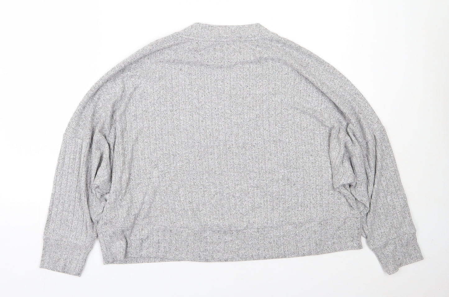 M&S Womens Grey  Viscose Top Pyjama Top Size 18