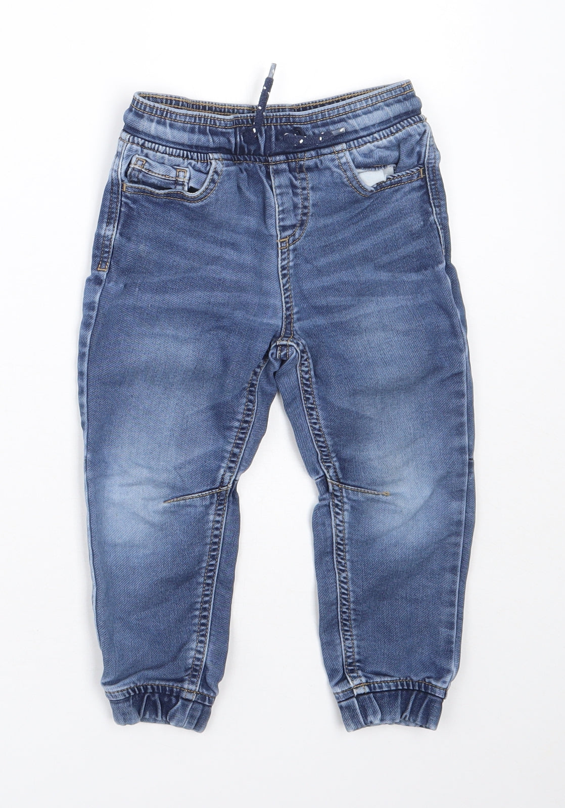 Denim co Boys Blue  Cotton Straight Jeans Size 3-4 Years  Regular