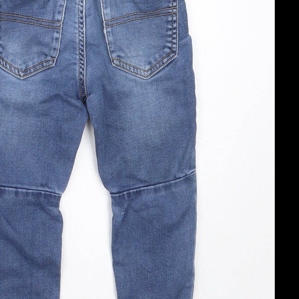 Denim co Boys Blue  Cotton Straight Jeans Size 3-4 Years  Regular