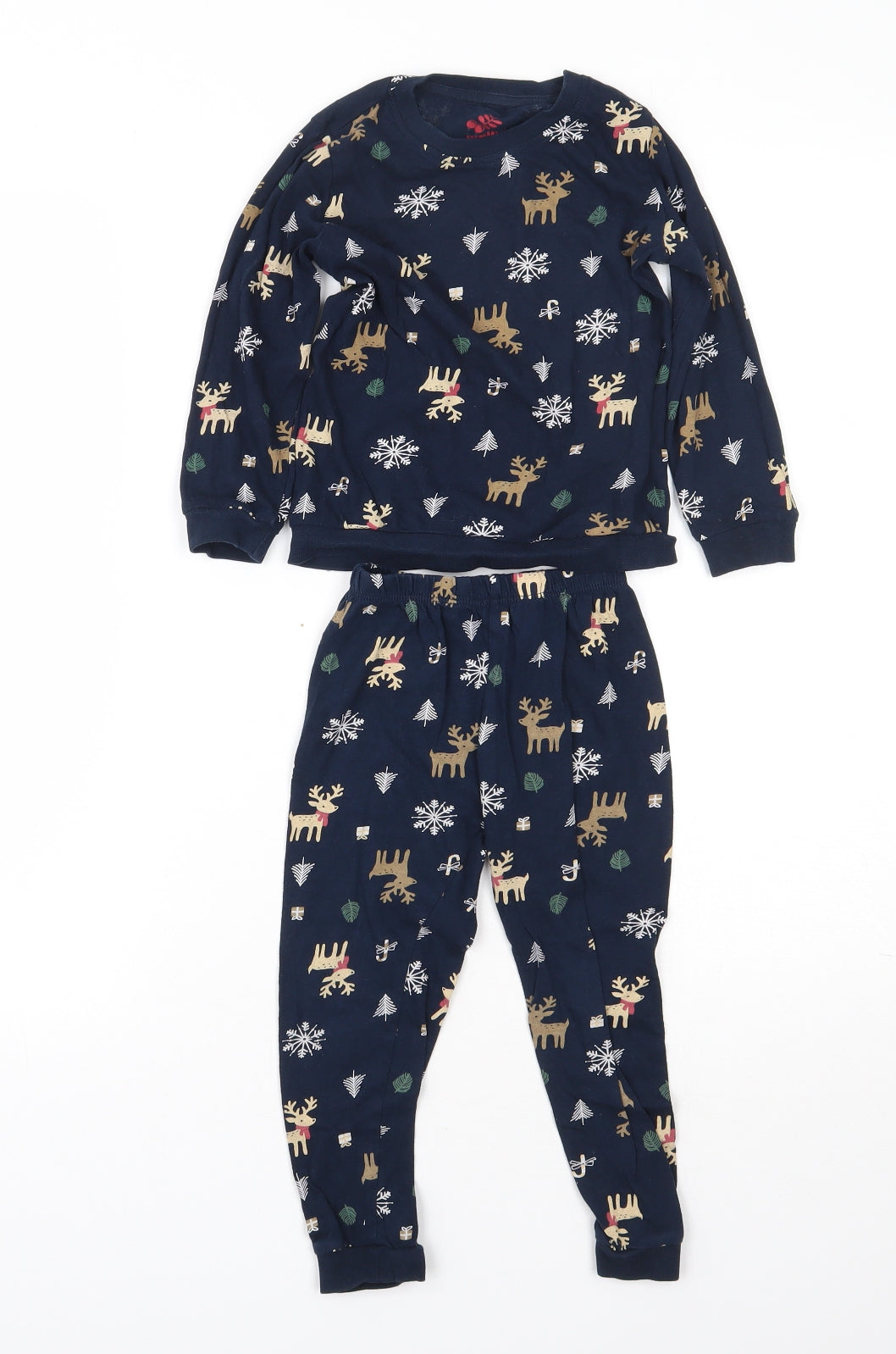 Lupilu Boys Blue  Cotton  Pyjama Set Size 2-3 Years   - Christmas