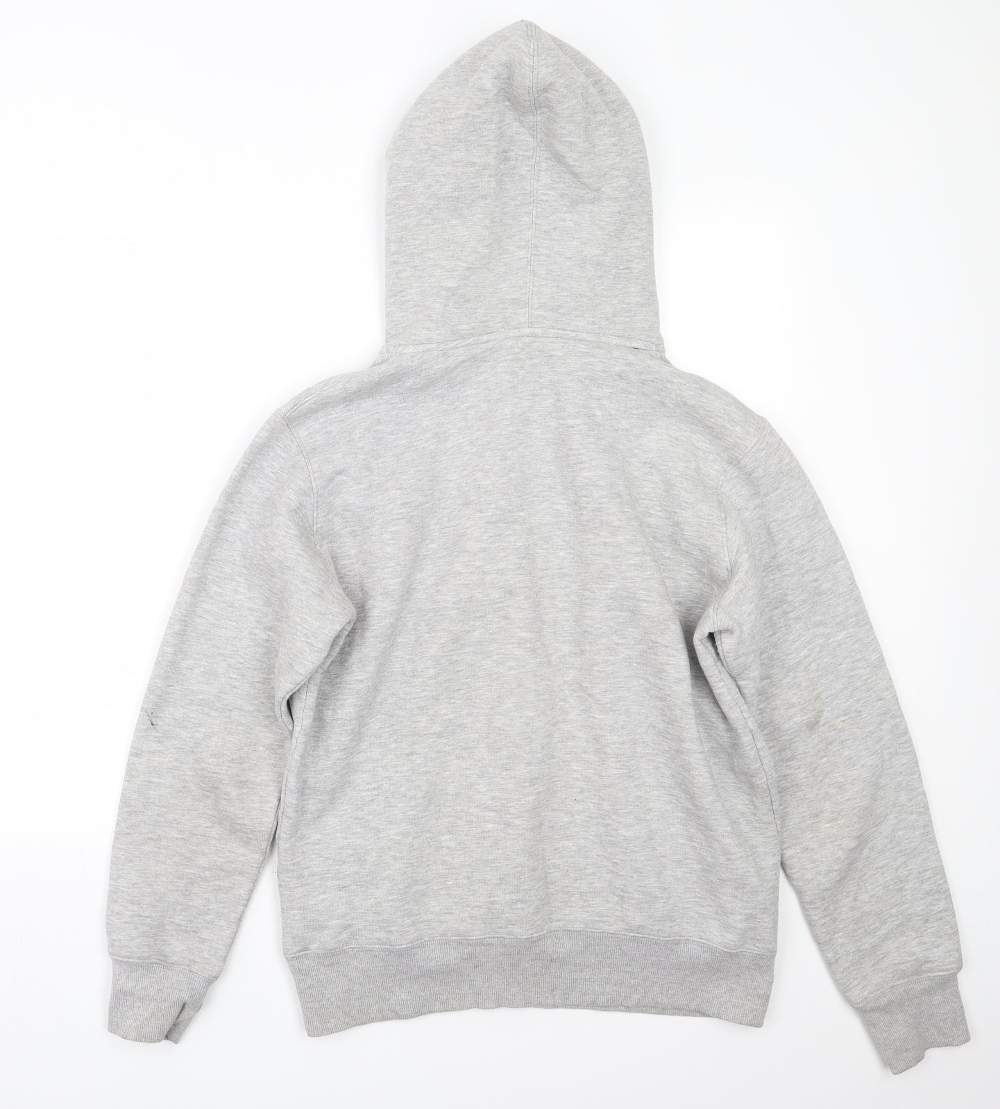 adidas Mens Grey  Cotton Pullover Hoodie Size L