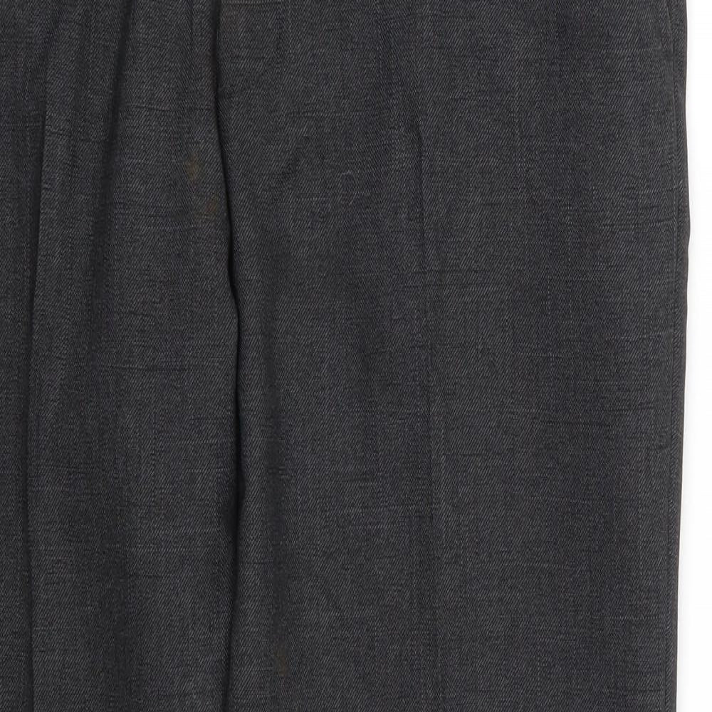 F&F Mens Grey  Polyester Trousers  Size 34 L27 in Regular