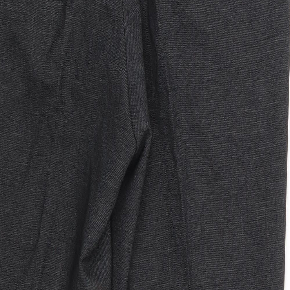 F&F Mens Grey  Polyester Trousers  Size 34 L27 in Regular